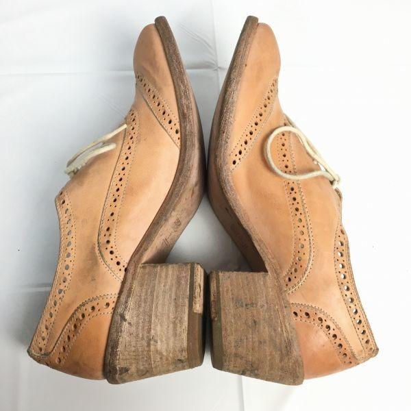 FRYE Dámské boty Full Brogue Wingtip s vysokým podpatkem Hnědé velikost 9B(POUŽITÝ)