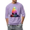 Men'S Round Neck Three-Quarters Sleeve Top Casual Fashion T-Shirt