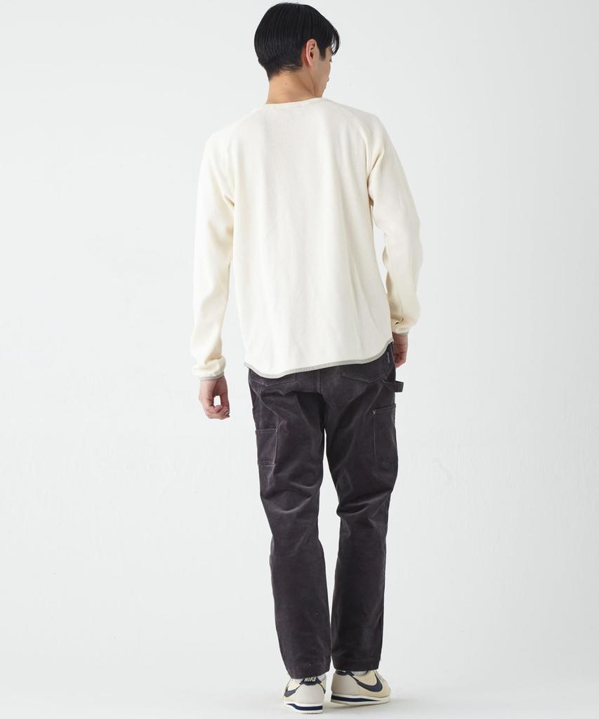 Thermal Piping Long Sleeve for Natural [Cliff Mayer] T-Shirt Men, X-LARGE,