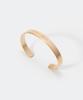 Maison Margiela Bangle SM1UY0066 SV0158 Logo Yellow Gold Plating Burattato Brand 5 Women's Size [Used]