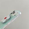 Mint Green & White Floral Magnetic Stand Case for iPhone 17/16 Pro Max/15 Pro