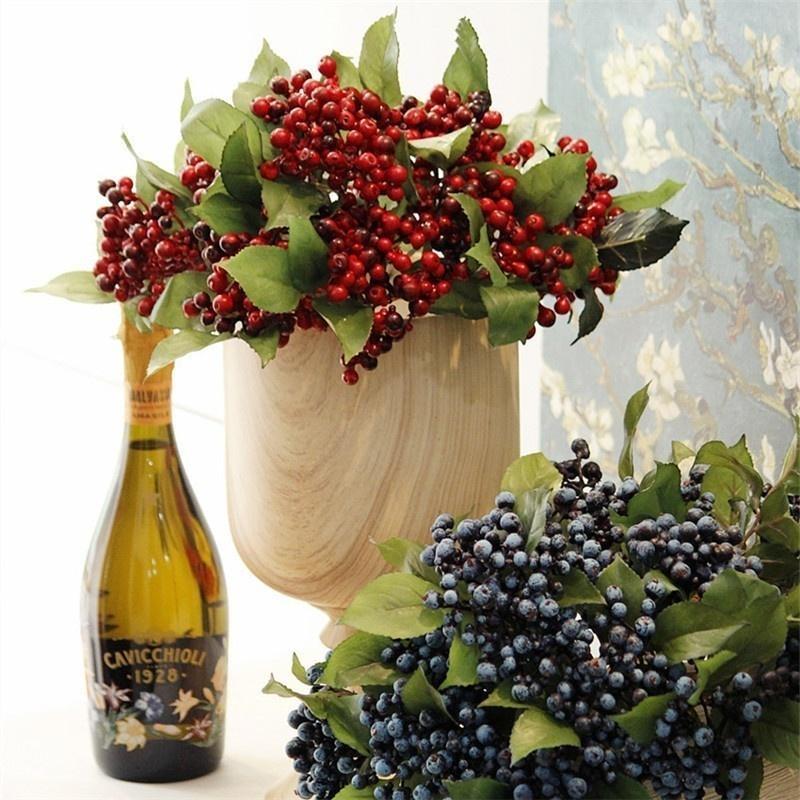 Wedding Decoration Artificial Berries Simulation Flowers Fruits Home Decoration Artificial Plants Accessories Small Tools