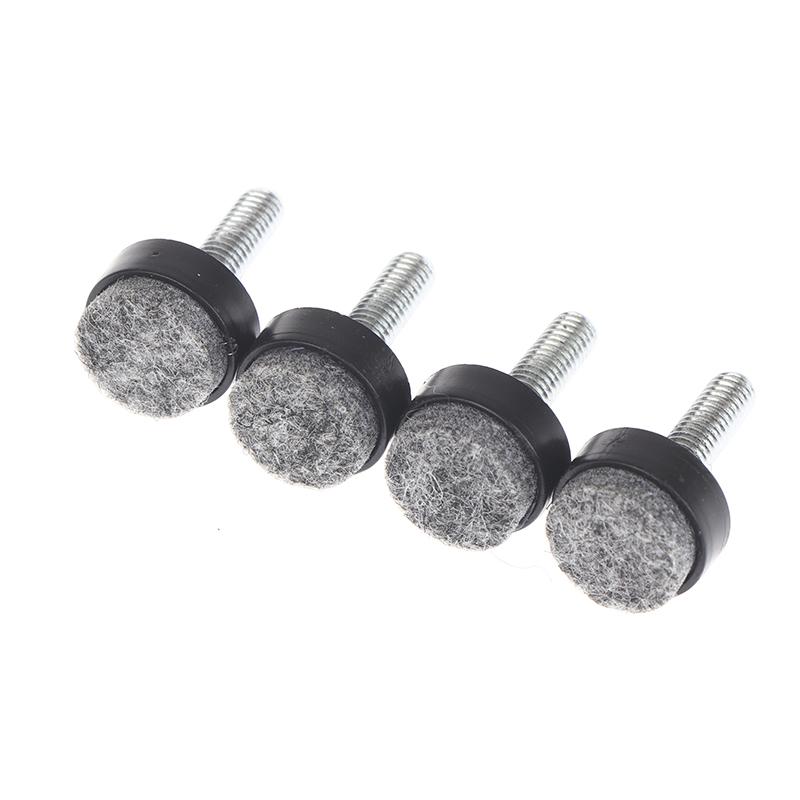 4/8 Peças Feltro Ajustável Redondo Parafusos de Perna de Móvel Antiderrapante M6 M8 Mesa Cadeira Armário Pés de Equilíbrio Almofadas