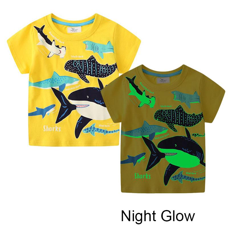 Jumping Meters New Arrival Spaceman Print Summer Boys Tshirts  Toddler Animals Cotton Clothes Kids Tees Tops