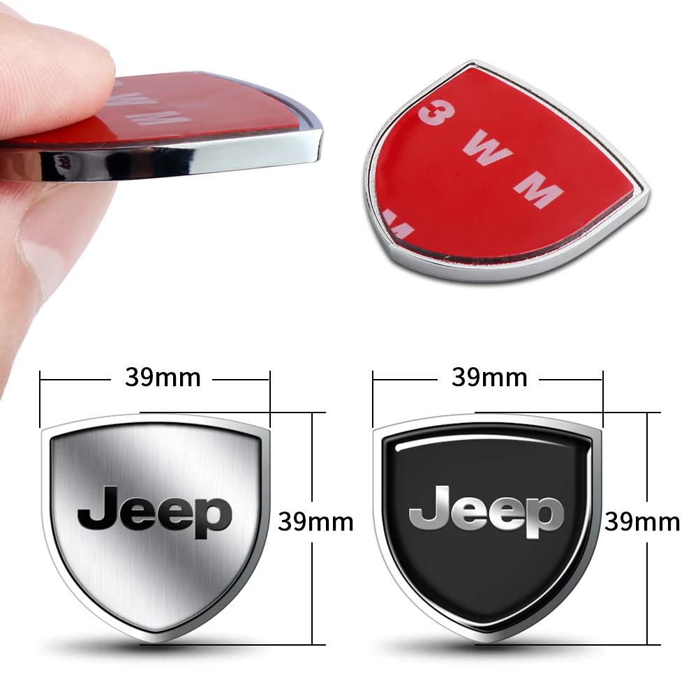 Zinc Alloy Metal Side Body Decoration Wing Guard Sticker for Jeep Compass Renegade Avenger Patriot Cherokee Liberty AKS1