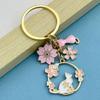 Cute Cats Pet Charm Keychain Chic Cats Figure Bag Hanging Decoration Charm Multipurpose Key Chain Adornment