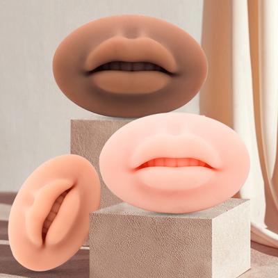 Tatuaggio Pratica Flessibile Sicuro Riutilizzabile Modello Pelle Pratica Labbro Labbro 3D Stampo Labbro