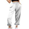 Women's Casual Pants High-waisted Belted Jogging Pants With Pockets