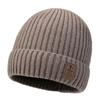 Winter Soft Knitted Hat Windproof Fleece-Lined Ear Protection Cap Thick Warm Beanies Hat Outdoor