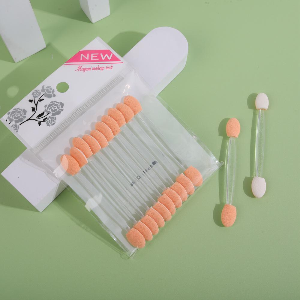 Mini Double-Ended Latex Sponge Eyeshadow Brush - High Quality, Disposable, Strong Powder Application