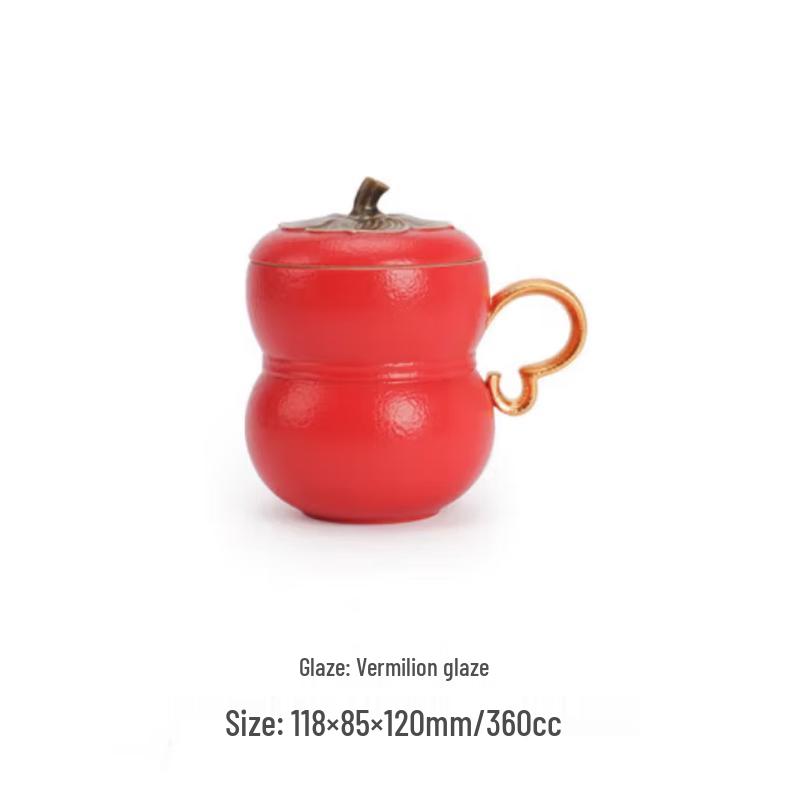 Wanqian Tang Ceramic Office Tea Mug with Lid
