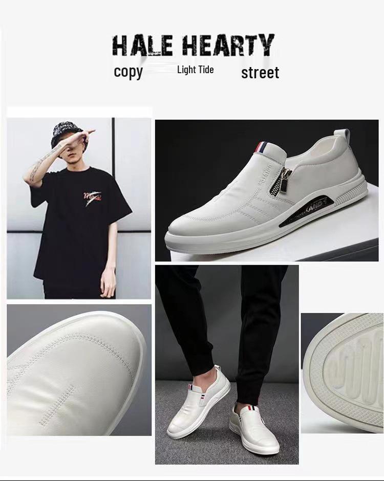 Stylish Winter Business Casual Leather Shoes for Middle-Aged Men