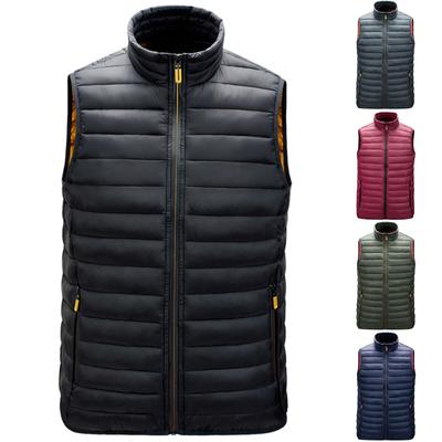 Colete Masculino Casual Masculino Solto Outono E Inverno Aquecido Casaco Colete De Algodão