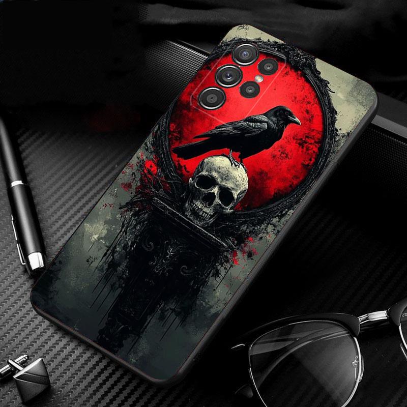 Phone Case For Samsung Galaxy S25 S24 S23 S22 S21 Ultra S24 S23 S22 S21 S25 Plus S24 S25 FE Skull