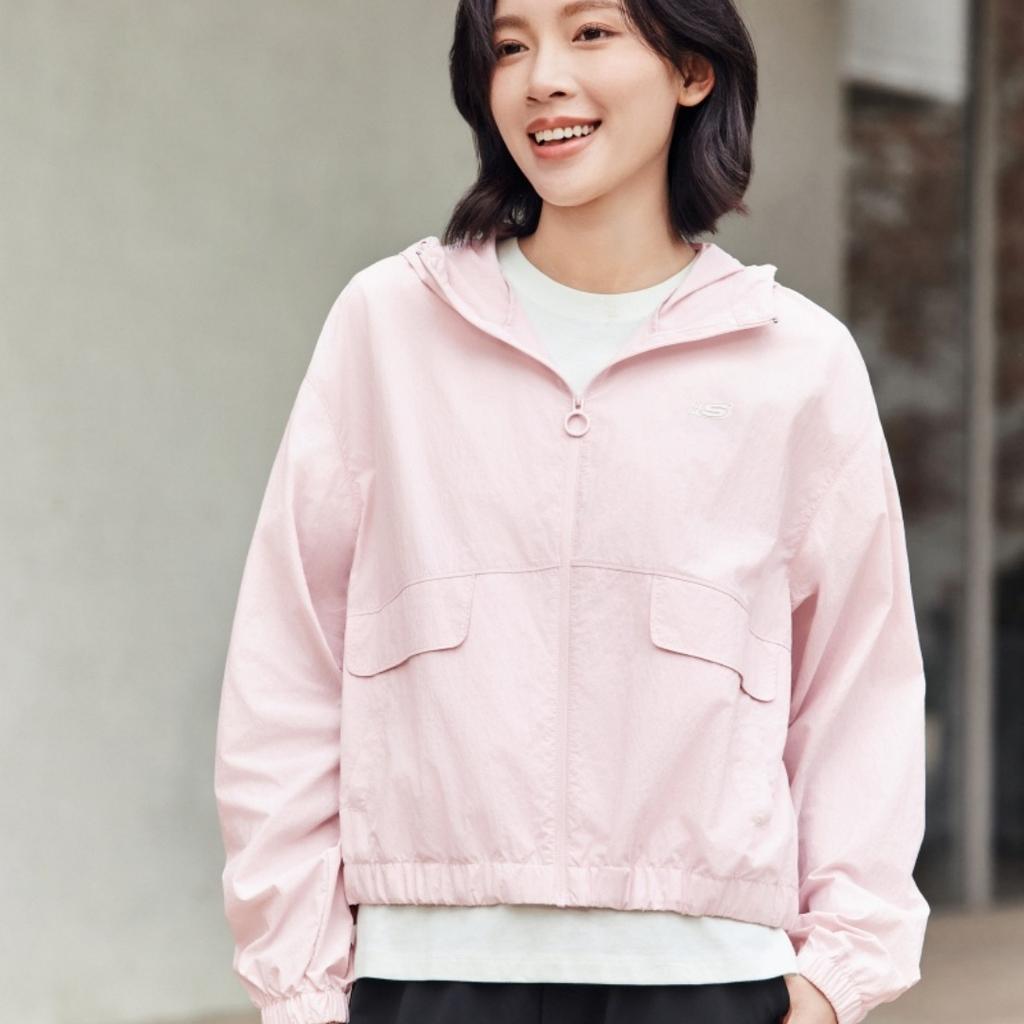Skechers Sports Alliance Series Loose Comfortable Hooded Breathable Jacket Women jackets L225W159-01NX