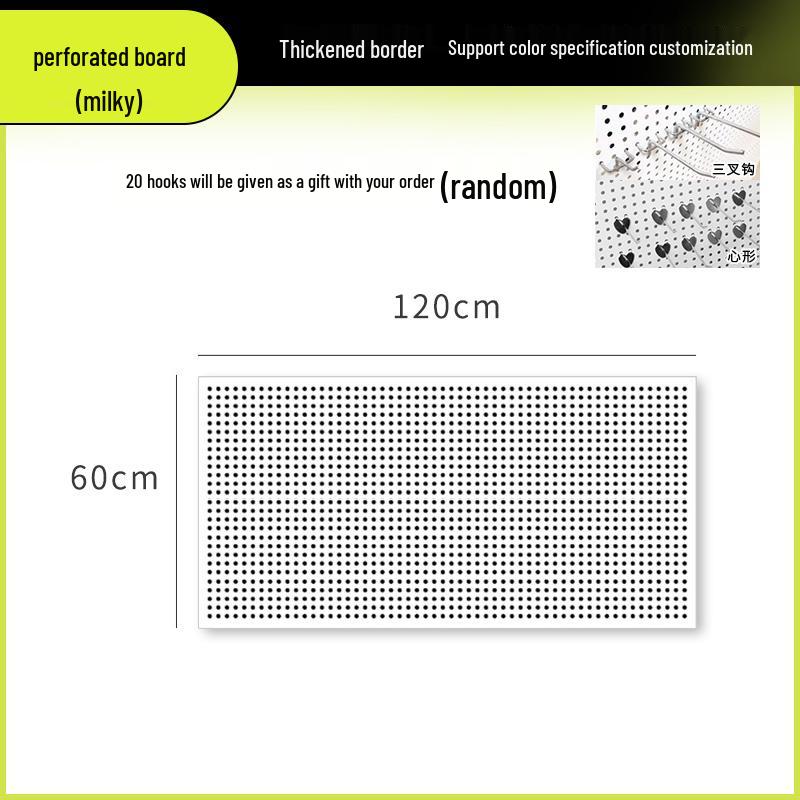 Wandmontiertes Lochplatten-Aufbewahrungsregal für Schmuck, Werkzeuge und Zubehör