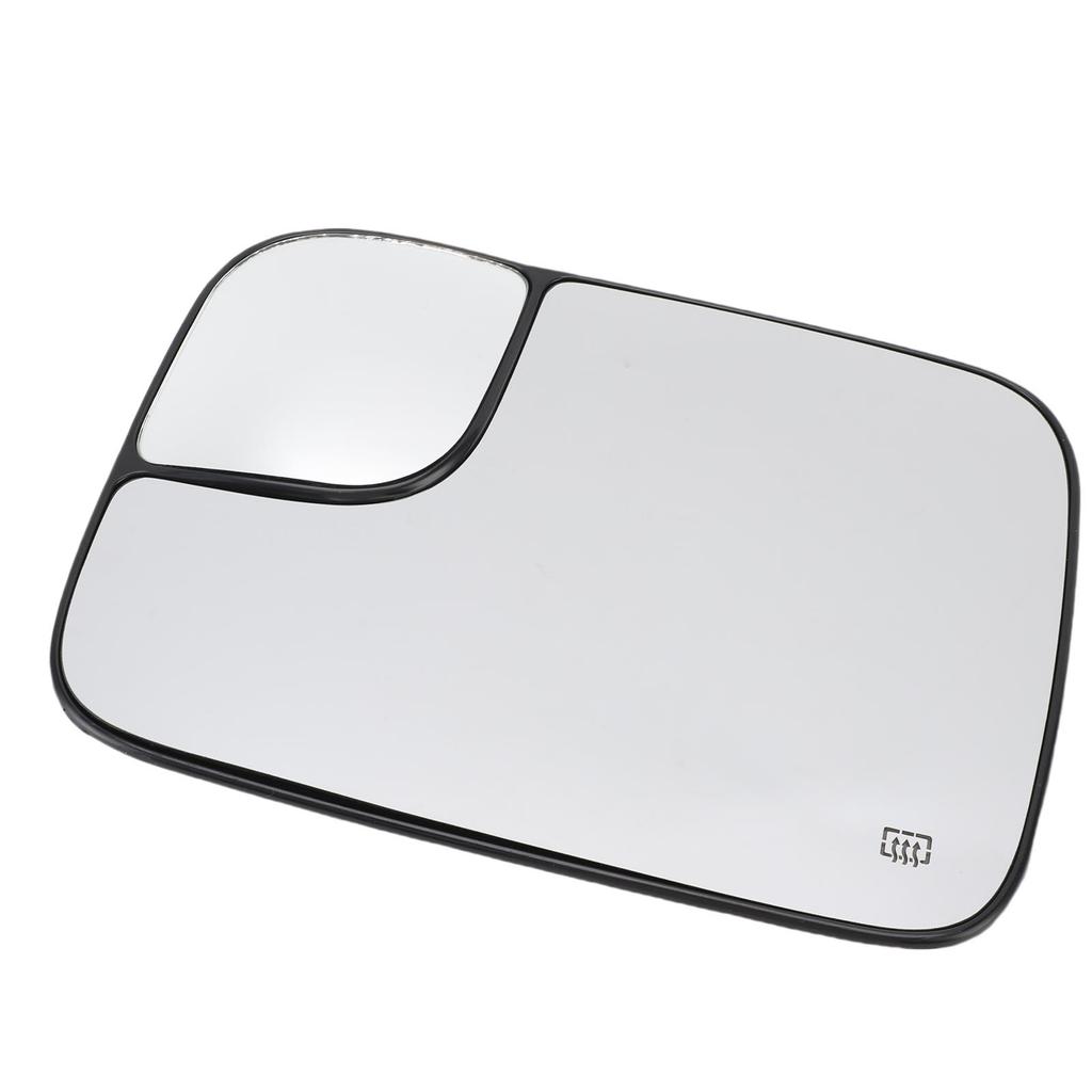 Heated Convex Mirror Glass with Blind Spot Glass Side View Mirror Glass Lens Replacement for 1500 2500 3500 2002 2008