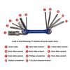 11 In 1 Bike Tools Bike Repair Tool Kit Wrench Screwdriver Chain Multifunction Tool