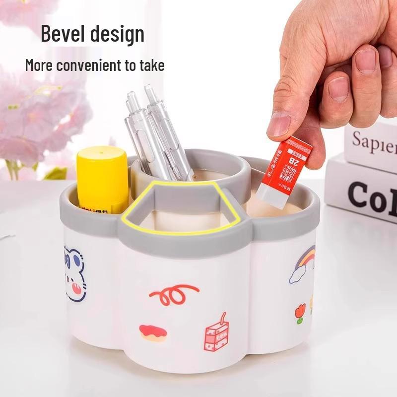 360° Rotating Pen Holder for Kids - Creative, Cute & Stylish Desktop Organizer