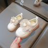 Kids Casual Shoes Children‘s Leather Shoes Toddlers Girls Party Flats Kids Non-slip Loafers Fashion Bowknot Girls Lolita Shoes