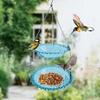 Bird Feeder with Hanging Bath And Drinker Plate for Outdoor Use