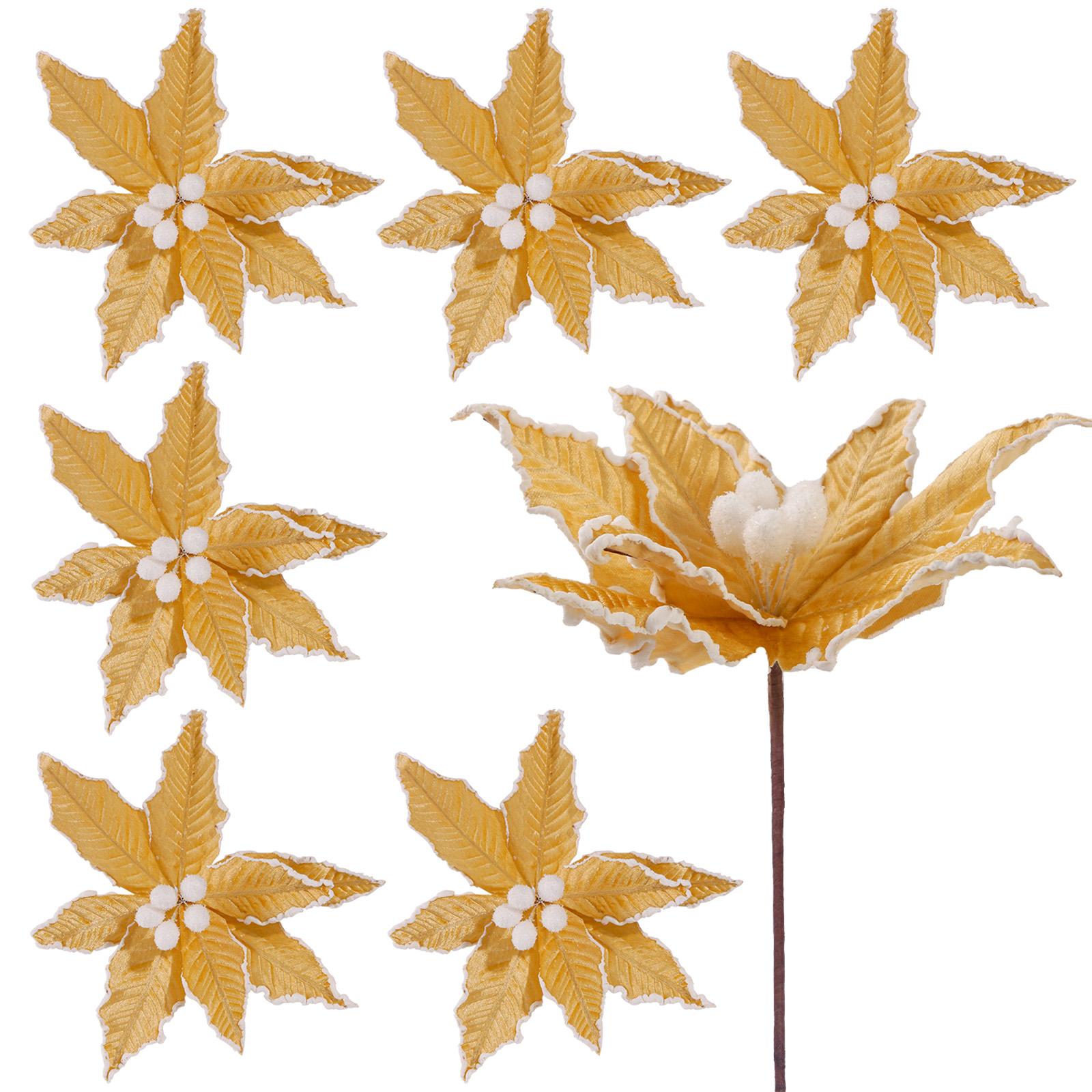 

Christmas Tree Decoration Artificial Flower DIY Accessories Festive Atmosphere Tree Insert One Size