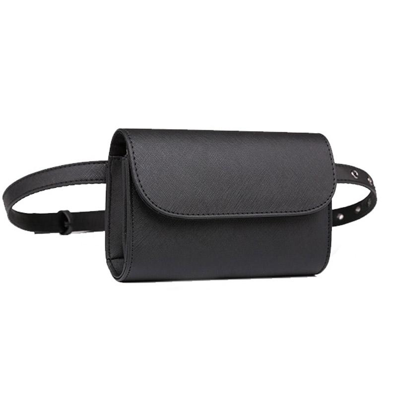 

Annmouler Solid Color Waist Packs Fashion Small Fanny Pack Women Black Waist Belt Bag Adjustable Hip Bag for Girls Bum Pouch чёрный