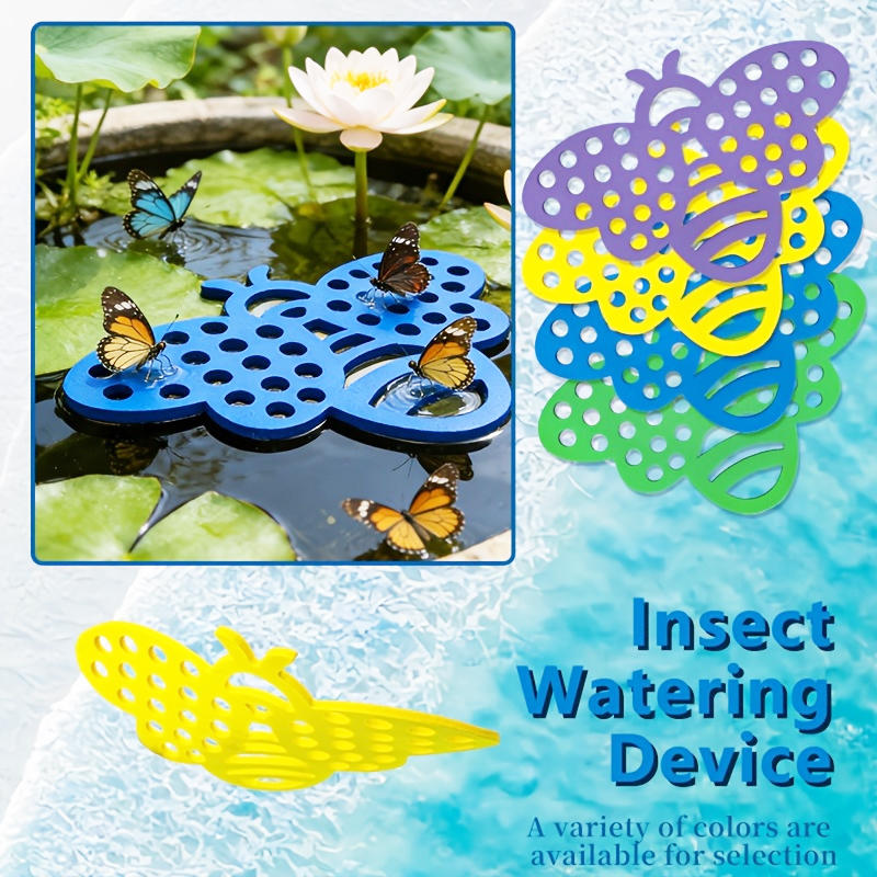 Floating Bee Island Watering Station EVA Foam Insect Waterer for Garden Safe Drinking Platform for Bees & Butterflies