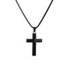 Hot-Selling Women's Titanium Steel Cross Pendant Snake Chain Necklace - Non-Fading Stainless Steel Jewelry