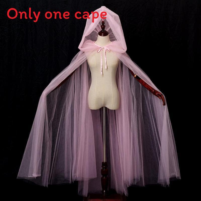 New Mesh Cloak Halloween Cape With Hood For Unisex Cosplay And Costume Parties