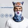 Stand Ear Animal Balaclava Face Mask Quickly Dry Light Weight Breathable Funny Cycling Mask for Cycling Running Camping