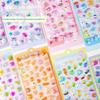 5Pcs Cute Cartoon Animals Stickers 3D Relief Stickers Scrapbooking Diy Diary Cup Decoration Journaling Stationery Sticker