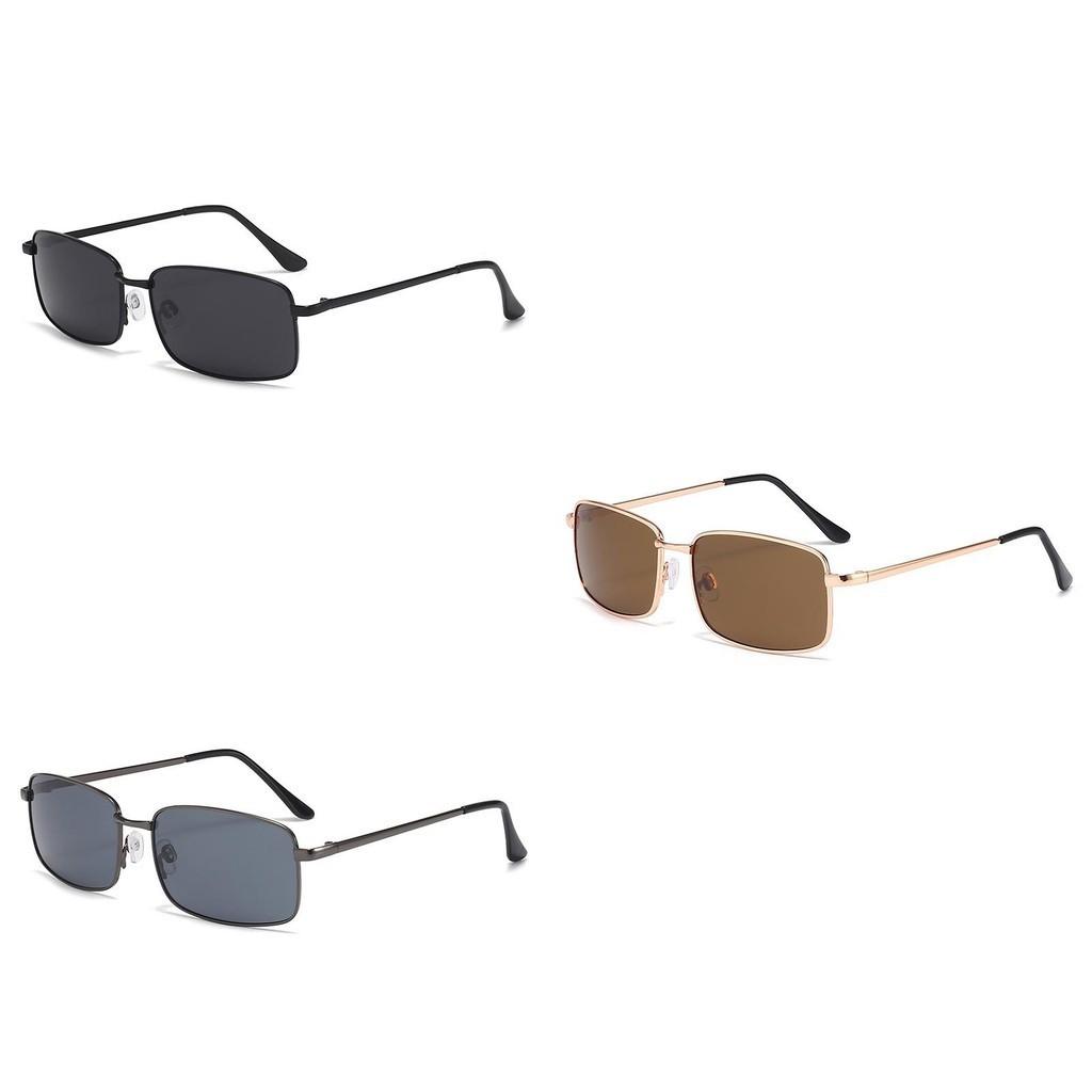 Trendy Metal Frame Polarized Sunglasses For Men Uv Outdoor Sun Protection
