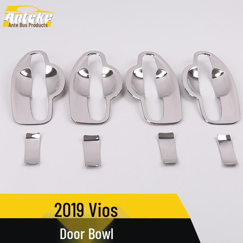 Vios 19 Door Bowl Protective Film: Anti-Scratch Decorative Stickers for Exterior Car Accessories