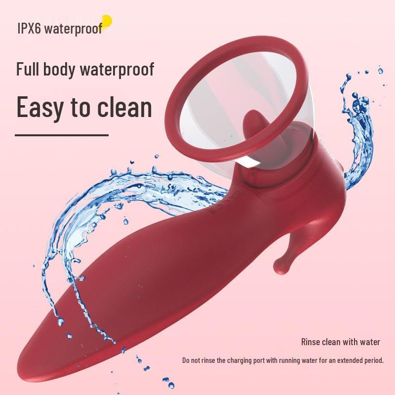 Clitoral and Nipple Stimulating Vibrator: Tongue-Licking and Sucking Massager for Female Orgasm