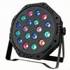 Color Changing Stage Effect Light | Ribbed Vented Design, 18 LED Can, Par Fixture, for