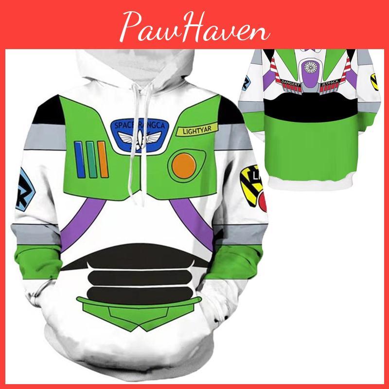 Toy Story Buzz Lightyear Hoodie Sweatshirt Cosplay Costume Pullover With Vibrant 3d Digital Print