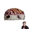Zombie Brain Cap Creepy Latex Headpiece Realistic Brain Hat Halloween Costume Headwear for Cosplay Horror Themed Parties