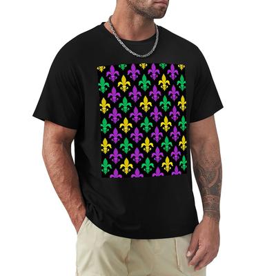 Mardi Gras Pattern Funny Carnival TShirt Boys Whites Anime Stuff T Shirt Men