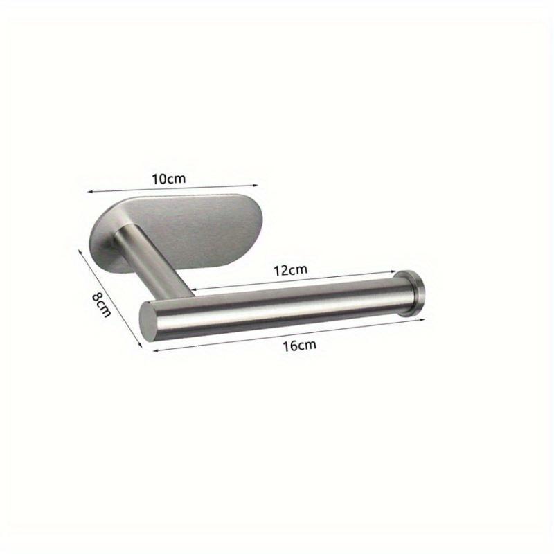 

Настенный держатель для туалетной бумаги без перфорации, нержавеющий антикоррозионный держатель для туалетной бумаги из нержавеющей стали для ванной комнаты и кухни белый