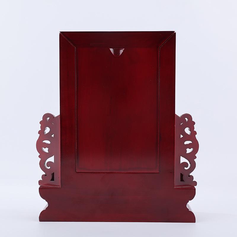 Solid Wood Ancestor Spirit Tablet for Home or Temple Engraving