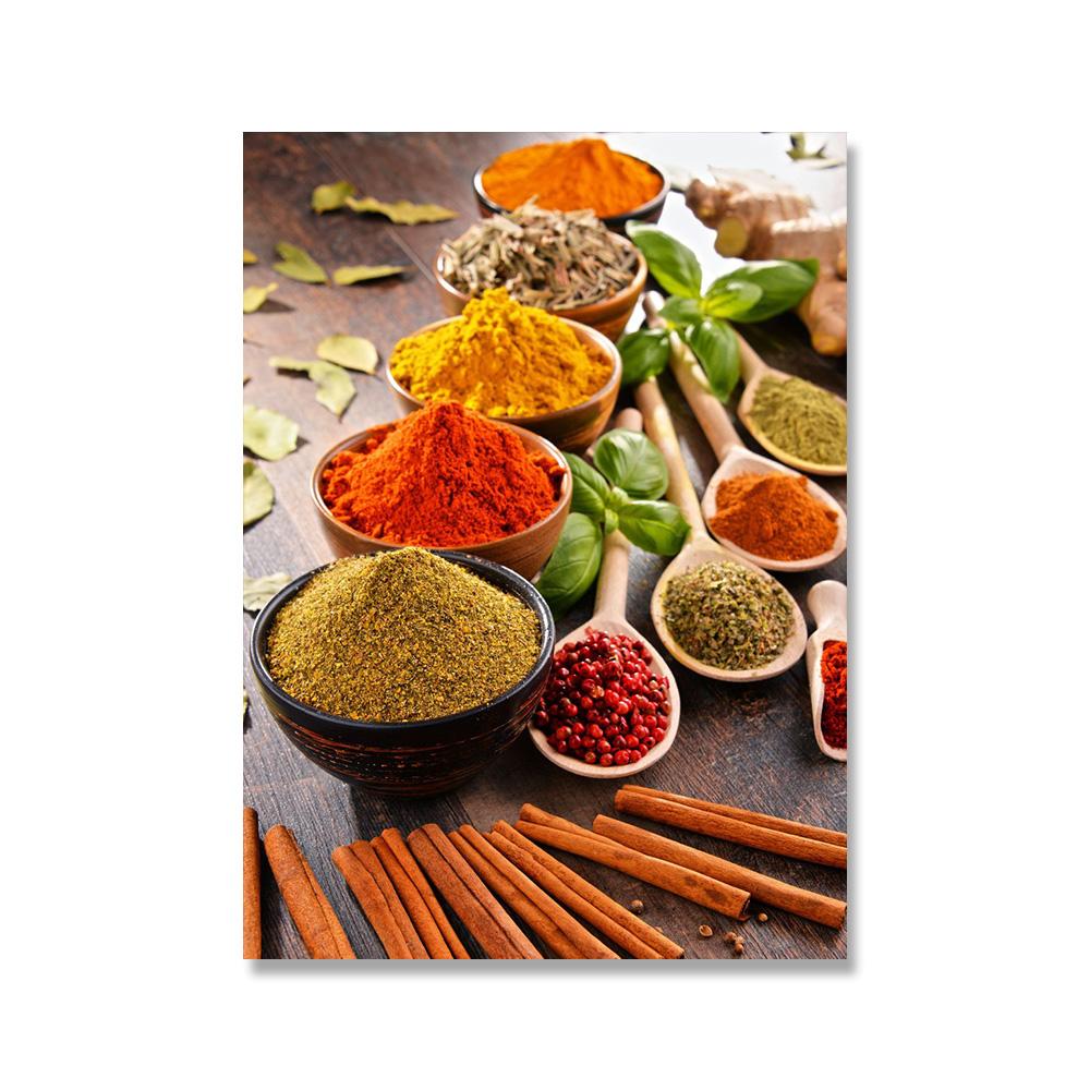 

Кухонные зерна, специи, ложка, перец, еда, фотографии, настенная живопись, холст, живопись, постеры для современного Hoem, кухонная настенная роспись Cuadros 21x30cm No Framed