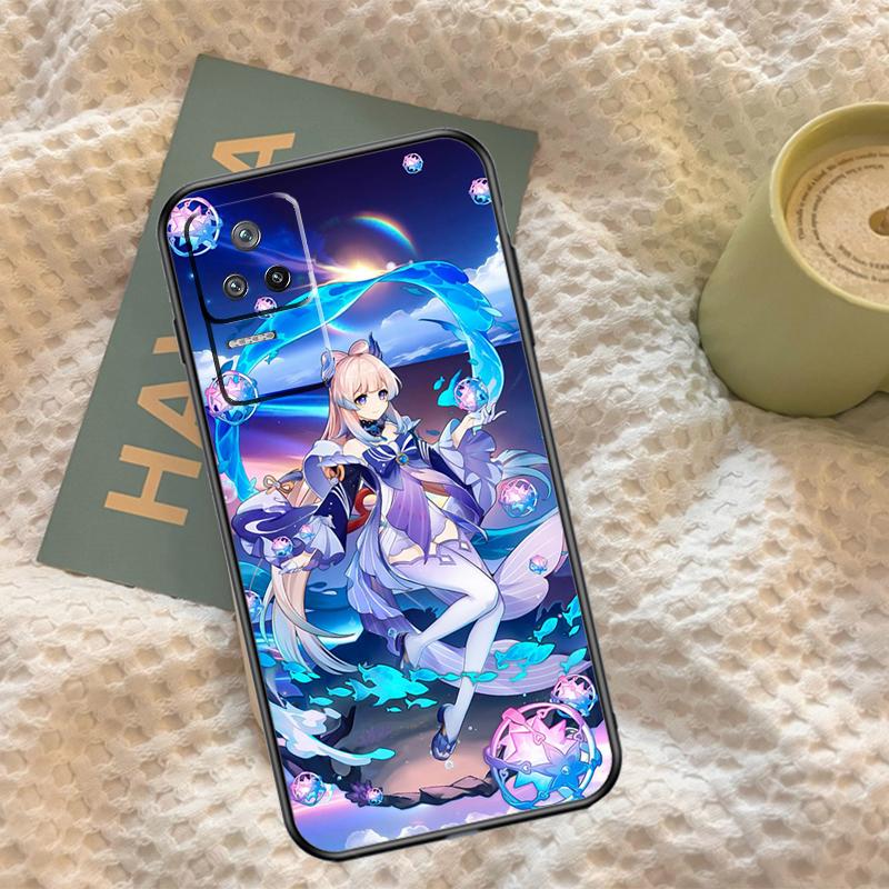 Genshin Impact Sangonomiya Kokomi Case For Xiaomi 15 Ultra 13 14 11T 12T 13T 14T Pro POCO X7 Pro F5 F6 M6 X3 X5 X6 Pro Cover