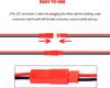 60× JST 2-Pin Connectors 22 AWG – 10cm & 15cm Cables – For LED Strips, RC Batteries, and DIY Electronics – Red