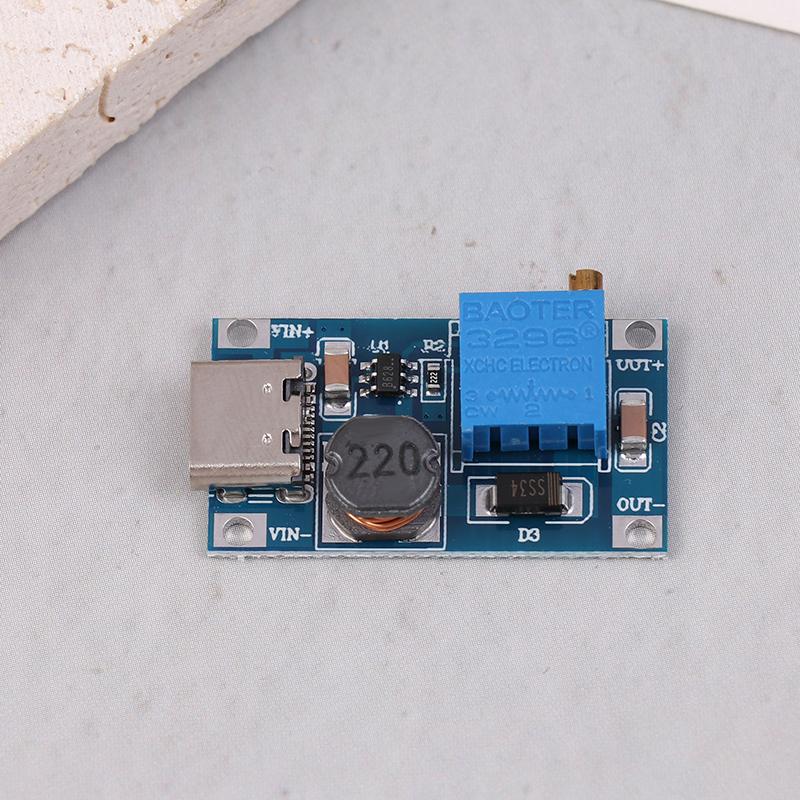 5Pcs Boost Module Mt3608 Type C Step Up Converter Dc-Dc 2A Boost Regulator Voltage Converter Board Type C Power Supply Module