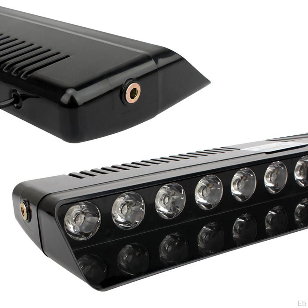 Car Interior Strobe Light Windshield Dashboard Warning Light, 12V Vehicles Super Bright 14 Flash