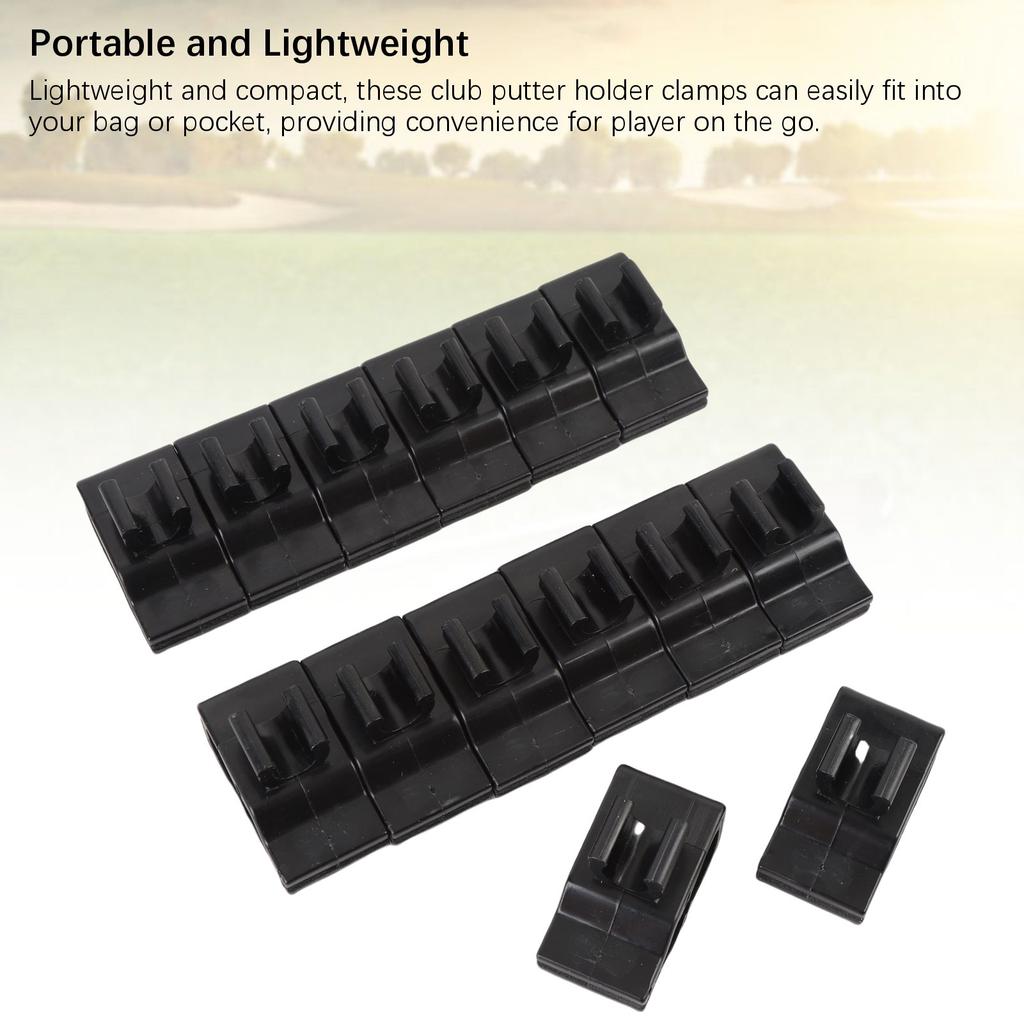 14 st Klubbväskklämmor Plast Putterhållarklämma Klubborganisatörstillbehör för övning