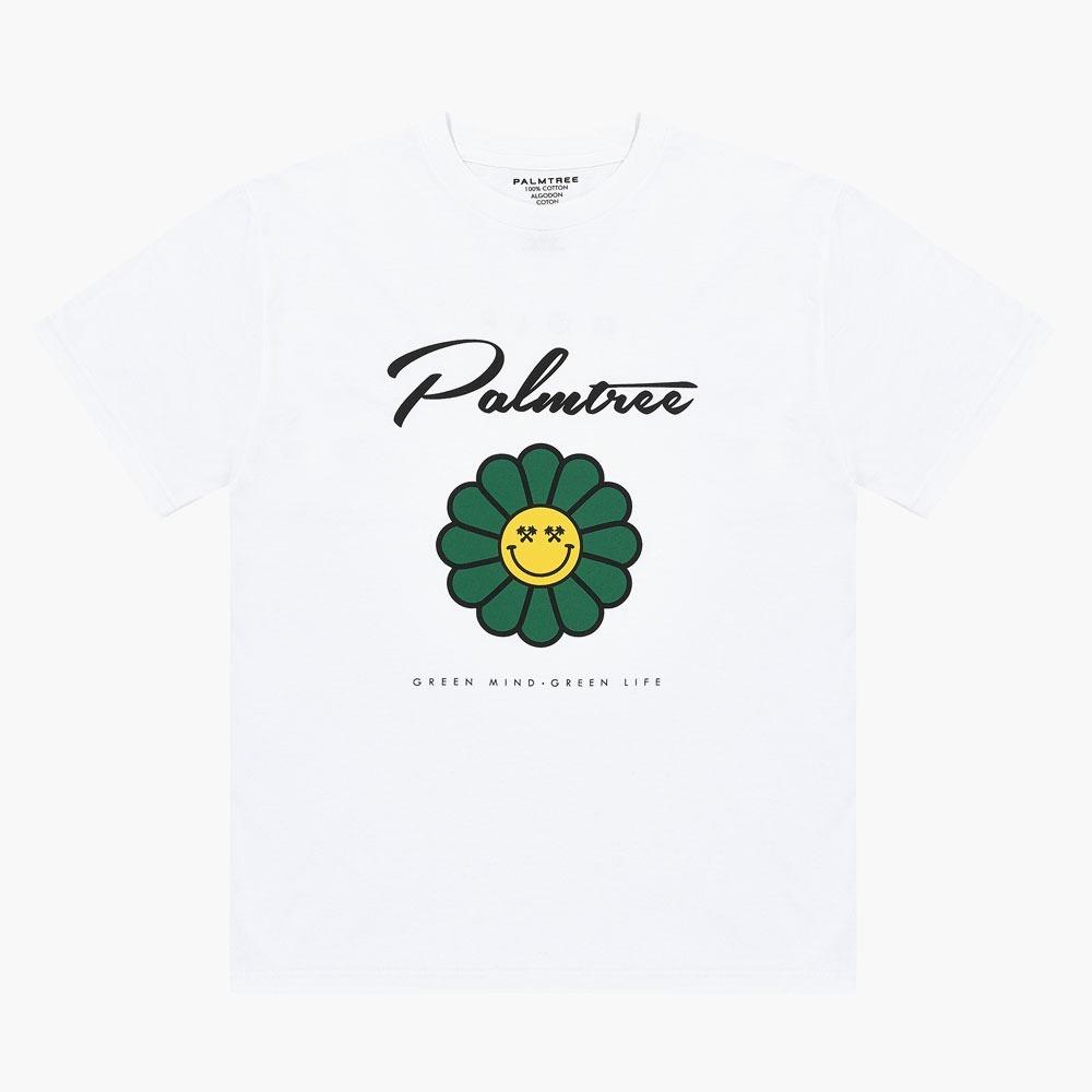 Palm Tree Golf Palm Flower Short Sleeve T-Shirt White M