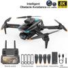 Nuovo P10 Drone ESC HD Camera WiFi FPV Doppio pieghevole Telecomando Quadcopter Altezza Keeper Ostacolo Evitamento Aereo Giocattolo Regalo