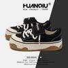 Global black canvas shoes women's ugly and cute 2025 spring women's shoes versatile casual student board shoes ZHQ-HQ075